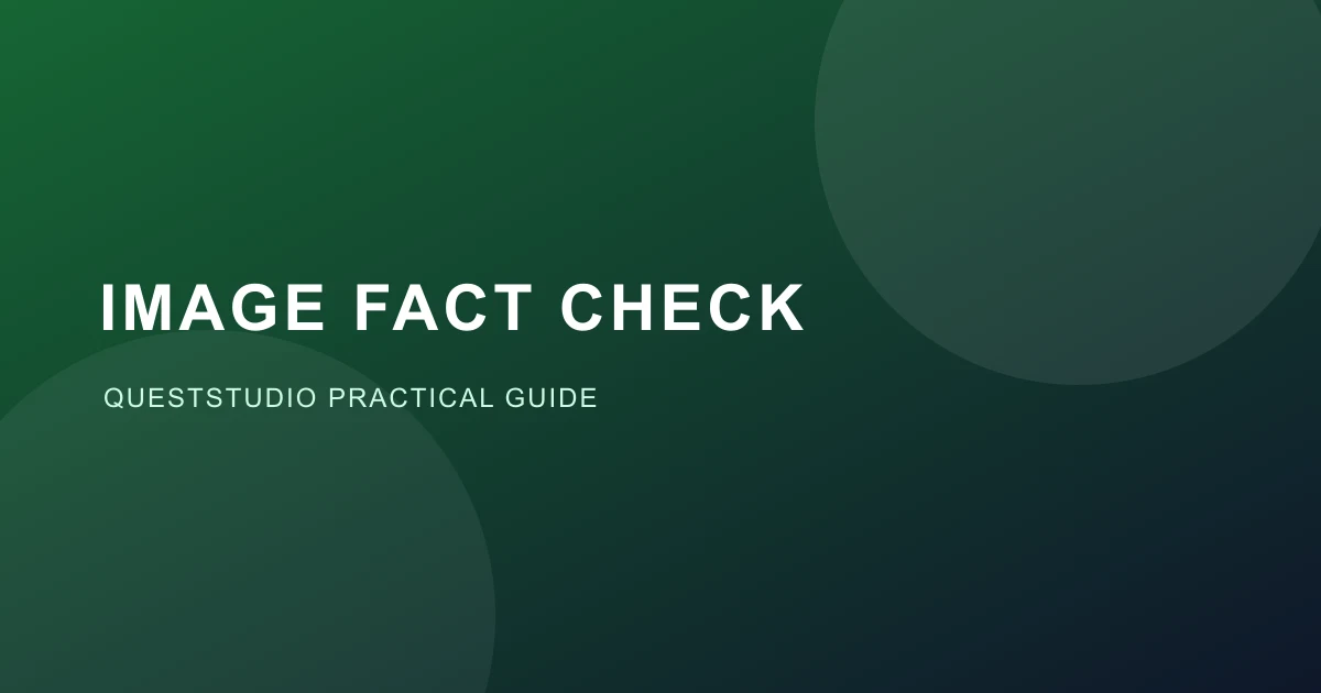 AI-Generated Image Fact-Check Workflow: Verify Before You Publish