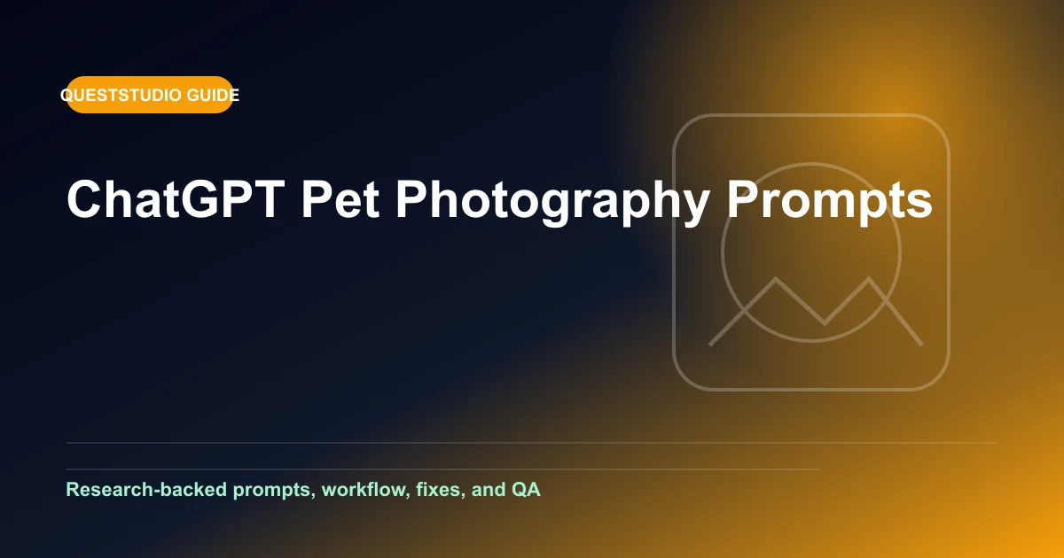ChatGPT Pet Photography Prompts: 25 Realistic Ideas editorial guide
