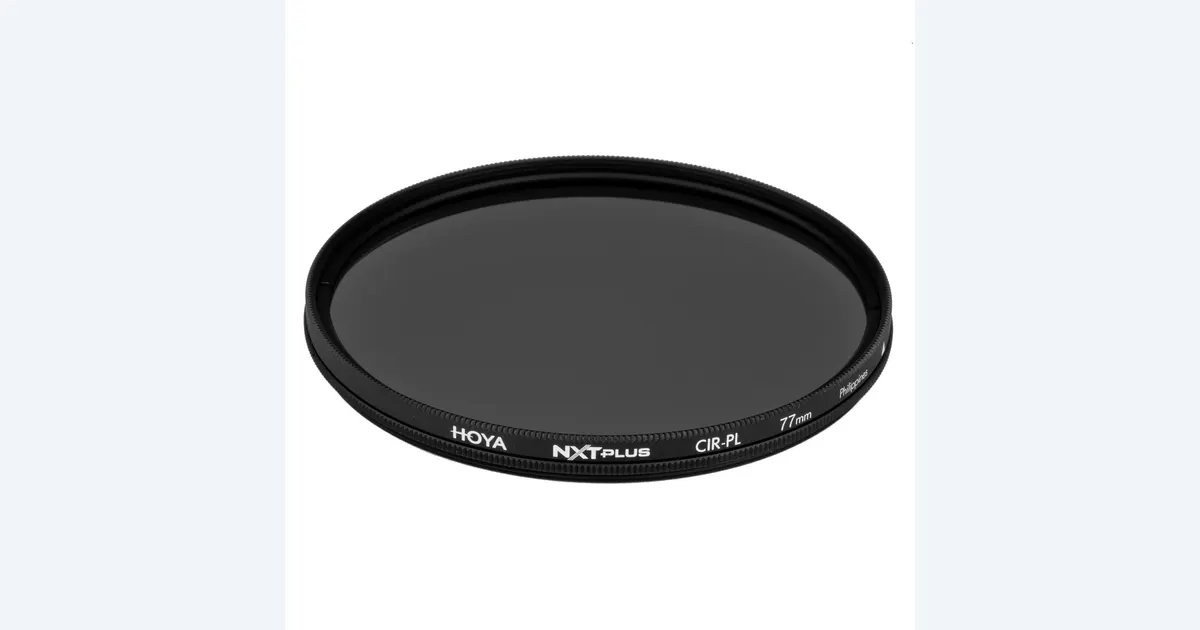 Hoya NXT Plus circular polarizing filter with its rotating black ring