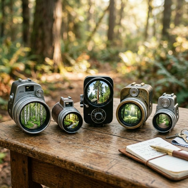 Wide aerial landscape view